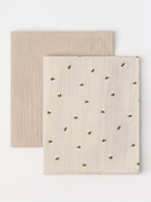 2-pack  snuggle blanket in cotton muslin - 3005560-7458
