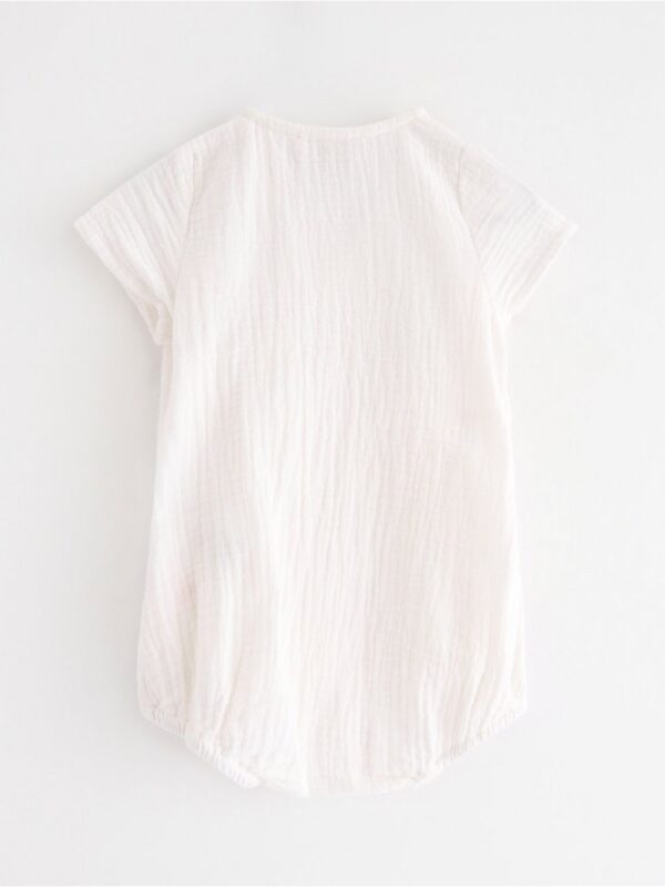 Wrap bodysuit in cotton gauze - 3005589-325