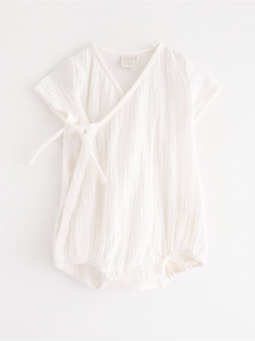 Bodi – Wrap bodysuit in cotton gauze
