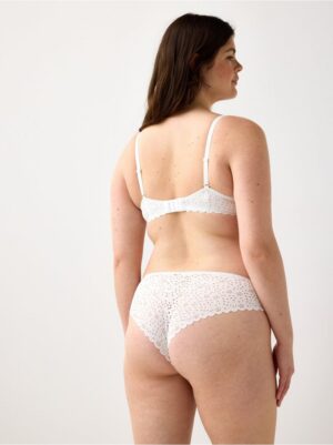 Brazilian briefs with broderie anglaise - 3005629-70