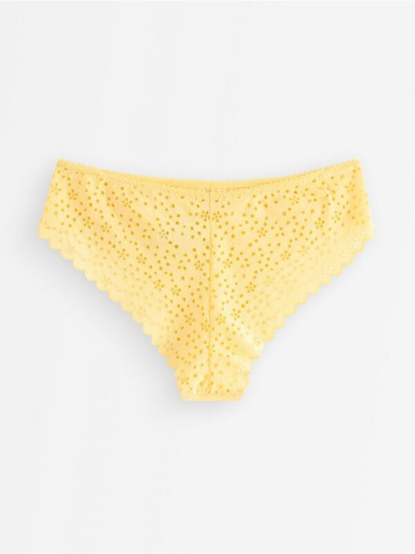 Brazilian briefs with broderie anglaise - 3005629-9681