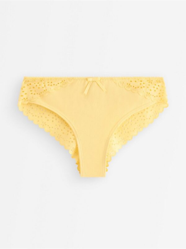 Brazilian briefs with broderie anglaise - 3005629-9681