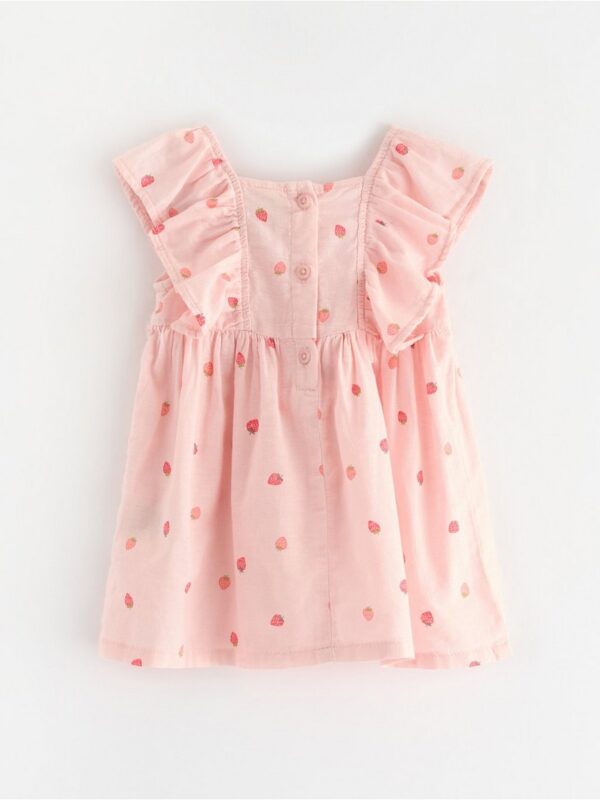 Dress with flounce sleeves - 3005635-7491