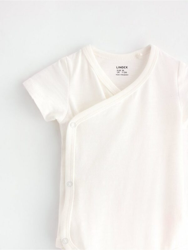 Wrap bodysuit in slub jersey - 3005636-325