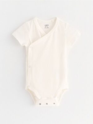 Wrap bodysuit in slub jersey - 3005636-325