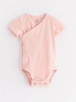 Wrap bodysuit in slub jersey - 3005636-6907