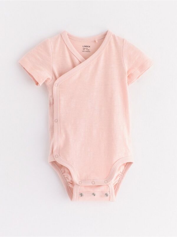 Wrap bodysuit in slub jersey - 3005636-6907
