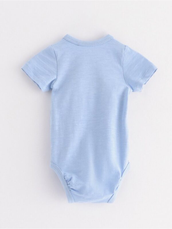 Wrap bodysuit in slub jersey - 3005636-8852