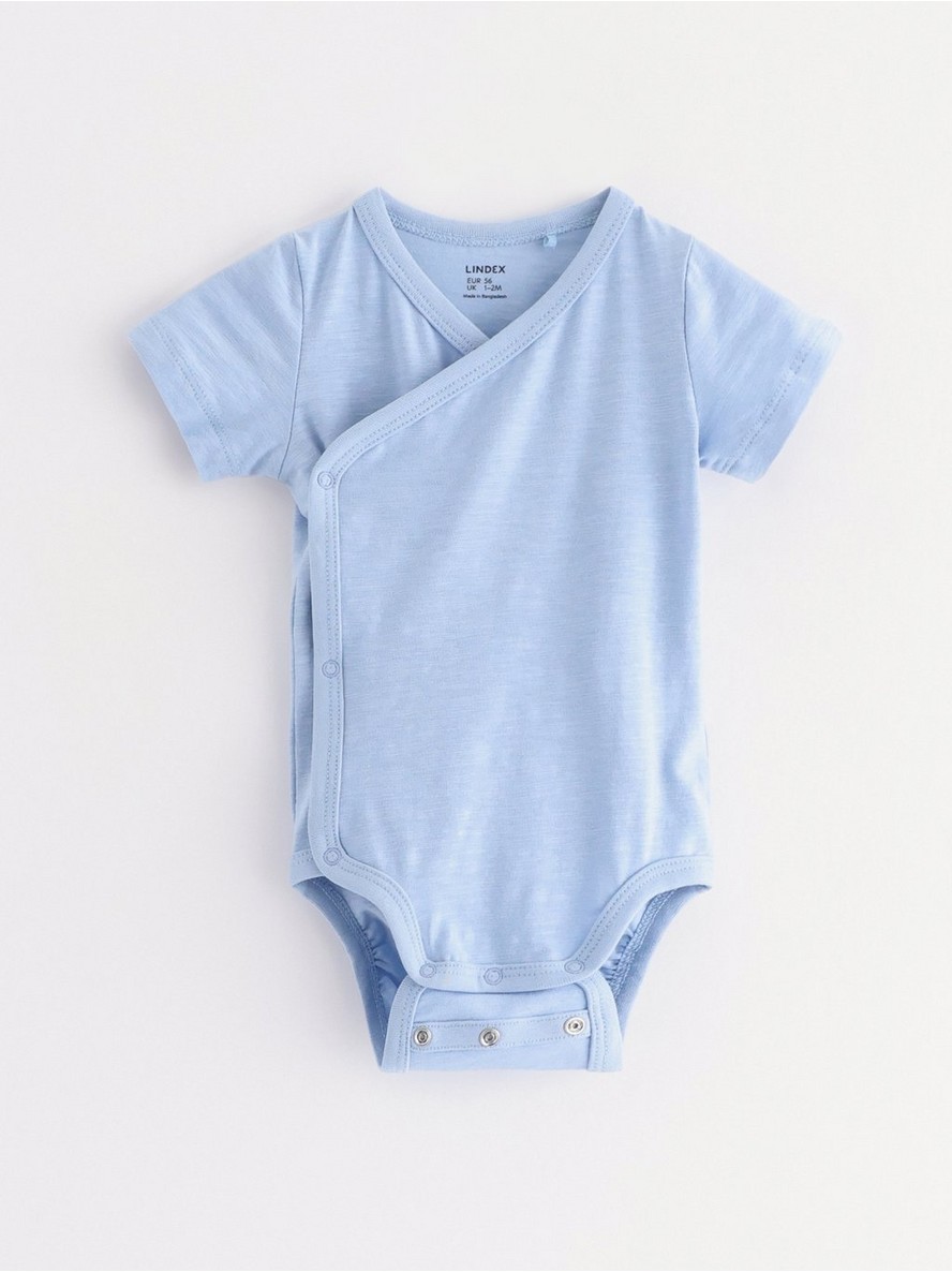 Bodi – Wrap bodysuit in slub jersey