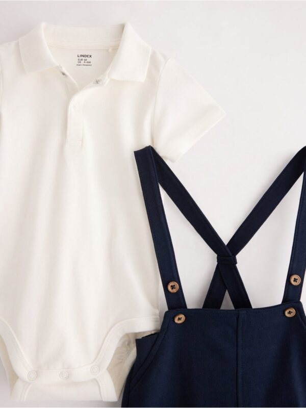 Set - bodysuit and dungarees - 3005643-325