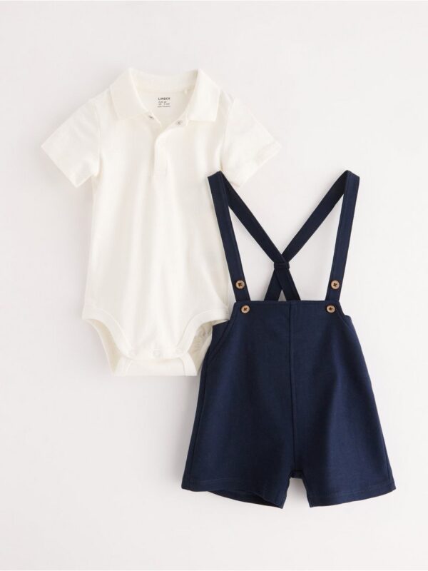 Set - bodysuit and dungarees - 3005643-325