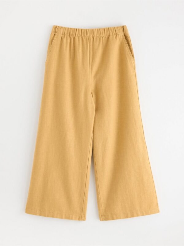 Cropped trousers in rami blend - 3005730-7705