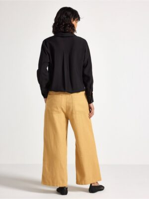 Cropped trousers in rami blend - 3005730-7705