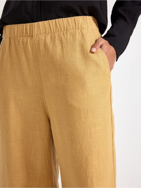 Cropped trousers in rami blend - 3005730-7705