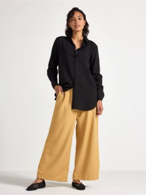 Cropped trousers in rami blend - 3005730-7705