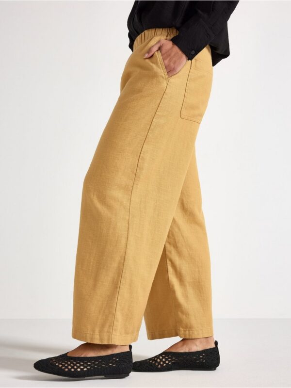 Cropped trousers in rami blend - 3005730-7705