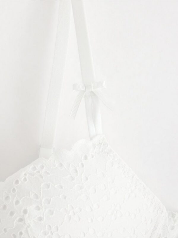 Push-up bra with broderie anglaise - 3005840-70