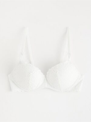 Push-up bra with broderie anglaise - 3005840-70