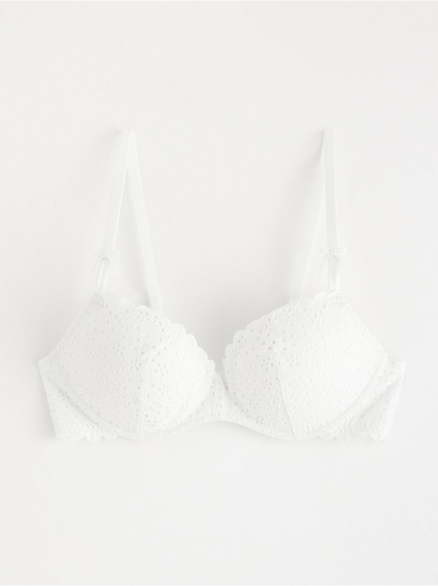 Brushalter – Push-up bra with broderie anglaise