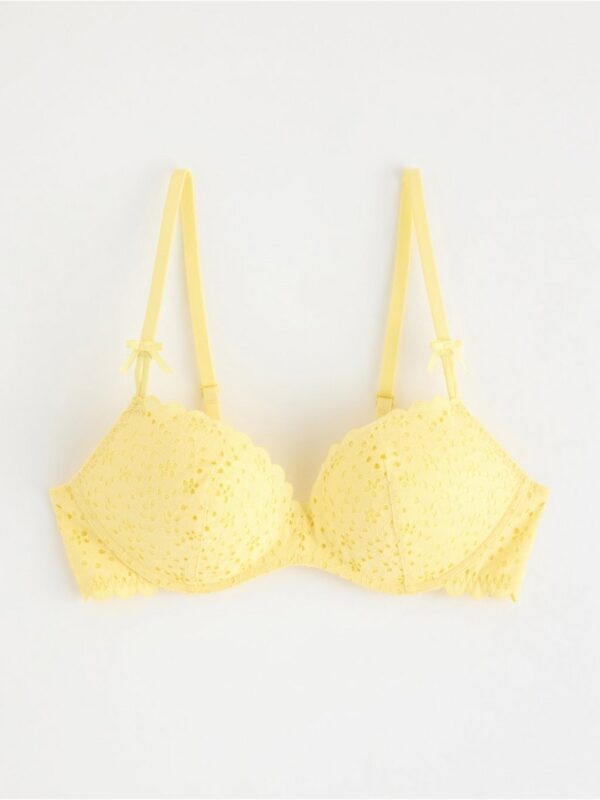 Push-up bra with broderie anglaise - 3005840-9681