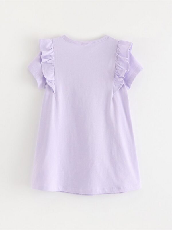 Short-sleeved tunic with frills - 3005909-4813