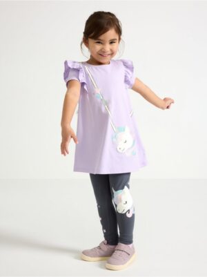 Short-sleeved tunic with frills - 3005909-4813