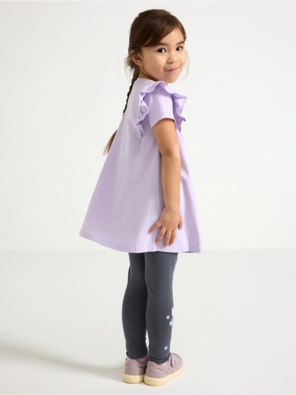 Short-sleeved tunic with frills - 3005909-4813