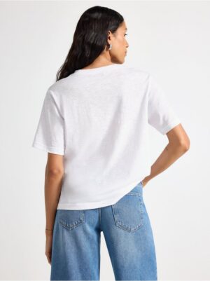 T-shirt with v-neck - 3005988-70