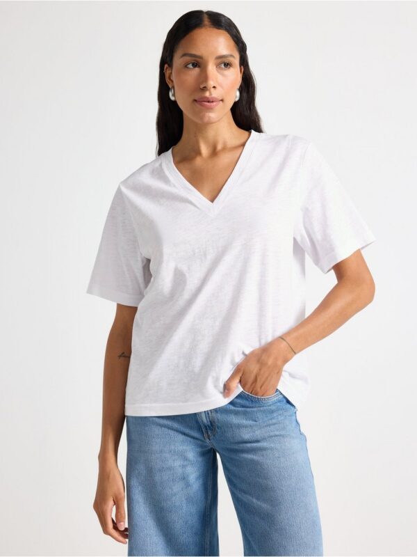T-shirt with v-neck - 3005988-70