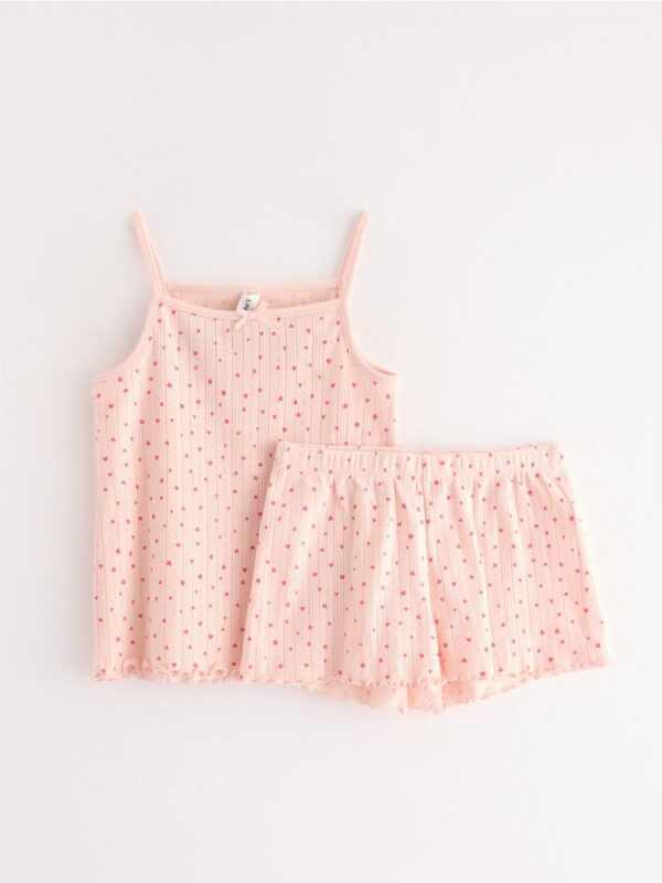 Pyjama set in pointelle - 3006028-7491
