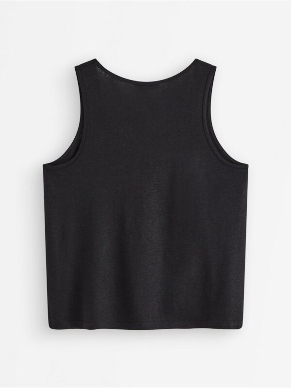 Tank top in linen blend - 3006041-80