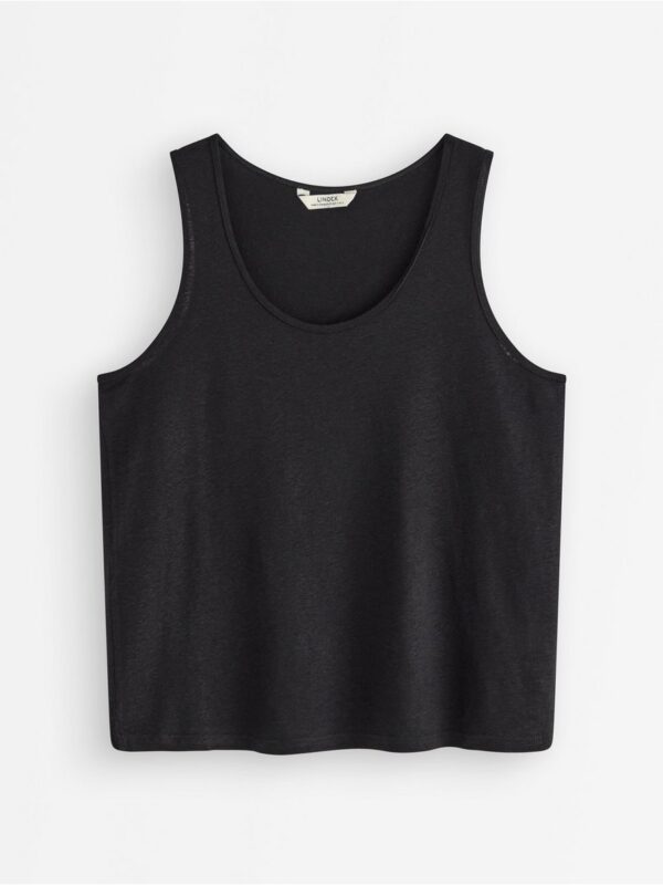 Tank top in linen blend - 3006041-80