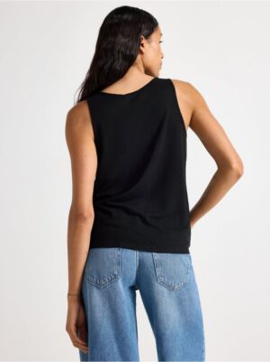 Tank top in linen blend - 3006041-80