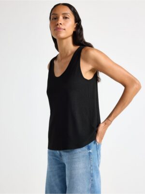 Tank top in linen blend - 3006041-80