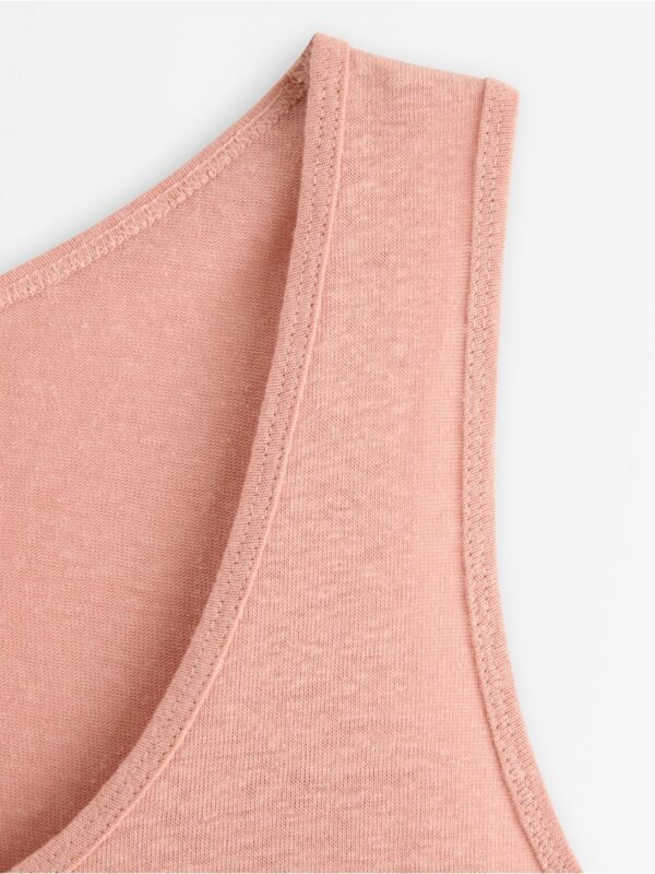 Tank top in linen blend - 3006041-8721