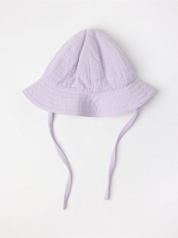 Sun hat in cotton gauze - 3006055-9959