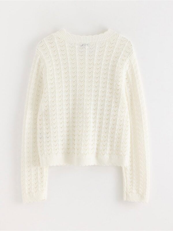 Pattern-knit cardigan - 3006074-300