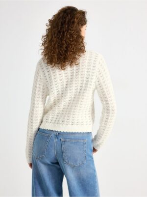 Pattern-knit cardigan - 3006074-300