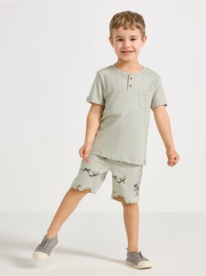 Patterned jersey shorts - 3006149-8884