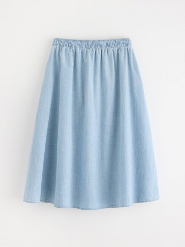 Midi skirt in chambray - 3006215-5137