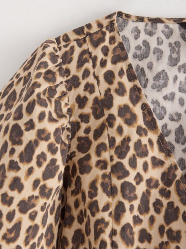 Blouse with wrap design - 3006238-8592