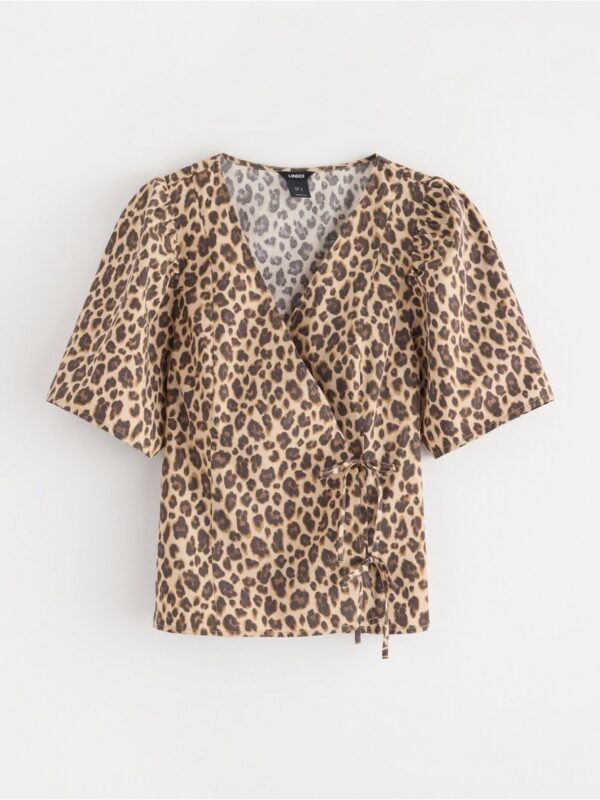 Blouse with wrap design - 3006238-8592