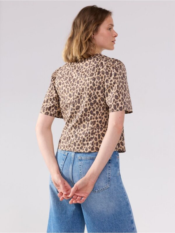 Blouse with wrap design - 3006238-8592
