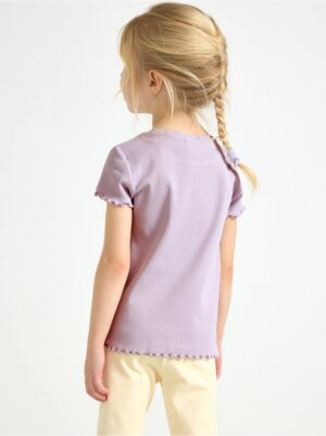 Short-sleeved ribbed top - 3006247-9959