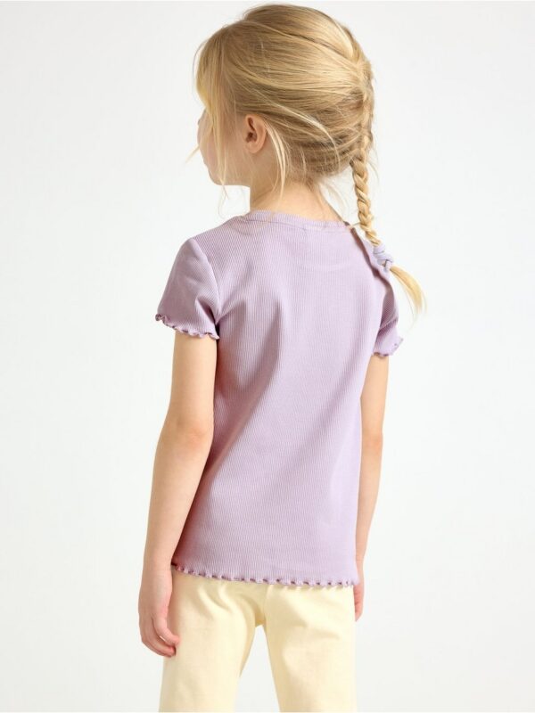 Short-sleeved ribbed top - 3006247-9959