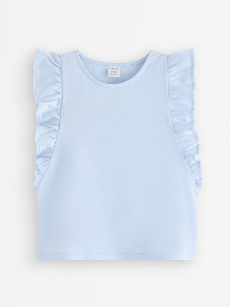 Top with flounce sleeves - 3006250-1355