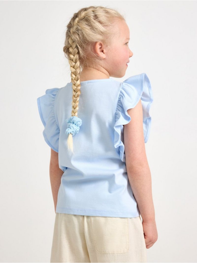 Top with flounce sleeves - 3006250-1355