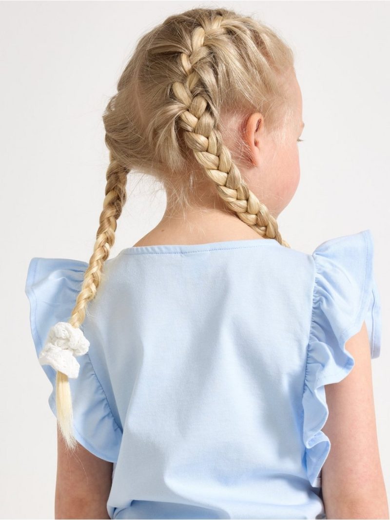 Top with flounce sleeves - 3006250-1355