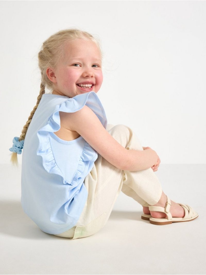 Top with flounce sleeves - 3006250-1355