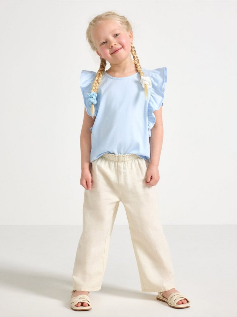 Top with flounce sleeves - 3006250-1355